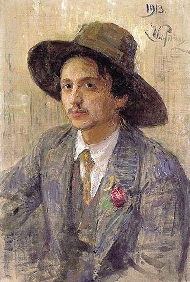 Ilya Repin Portrait of the painter Isaak Izrailevich Brodsky oil painting image
